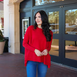 Boyfriend Sweater | Red