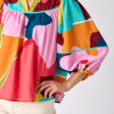 Rosie Top | Block Poppy