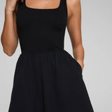 Smooth Jersey Mix Media Dress