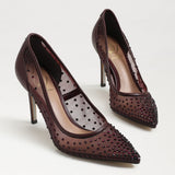Hazel Mesh Pump | Burgundy