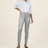 Charlize Coated High Rise | Silver