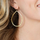 Hammered Teardrop Earring