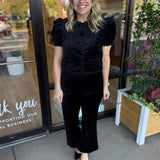 Coco Top | Black Velvet
