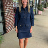 Vicky Dress | Navy