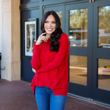 Boyfriend Sweater | Red