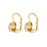 Bezel Drop Earrings