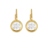 Bezel Drop Earrings