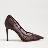 Hazel Mesh Pump | Burgundy