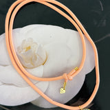 Pink Lurex Necklace Cord | Evil Eye Charm