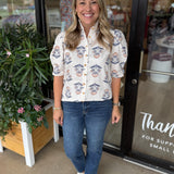 Vintage Floral Top
