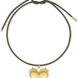 Umber Brown Cord | Heart of Gold