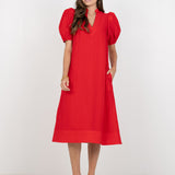Hampton Dress | Cardinal Red