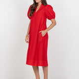 Hampton Dress | Cardinal Red