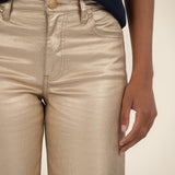 Charlotte Coated Denim | Gold