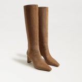 Syliva Knee High Boot | Tan Suede