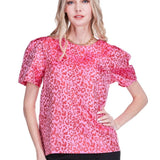 Berry Leopard Top