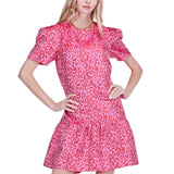 Berry Leopard Dress