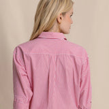 Katherine Stripe Shirt | Red