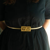 Greek Key Stretch Belt
