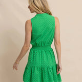 Londyn Eyelet Dress | Green