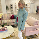 Tess Jacket | Aqua