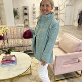 Tess Jacket | Aqua