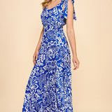 Blue Floral Maxi
