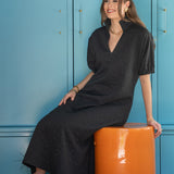 Poppy Maxi | Black Cheetah