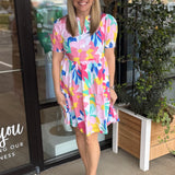 Mina Floral Print Dress