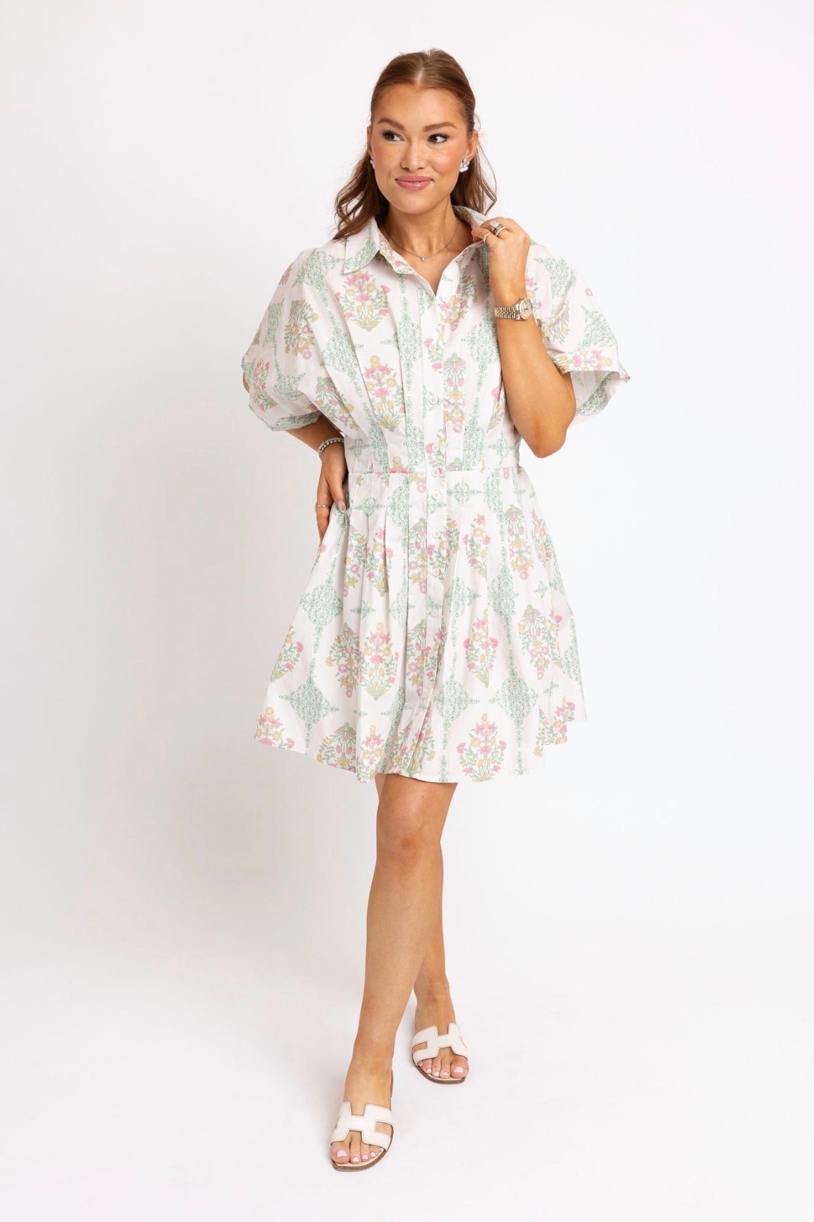 vintage floral mini dress Bardot Hendry Floral Mini Dress in Vintage Floral