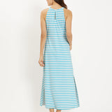 Lisette | Aqua Stripe