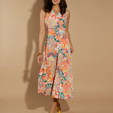 Easton Dress | Stained Glass Coral