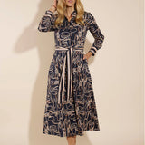 Kitty Dress | Belt Border