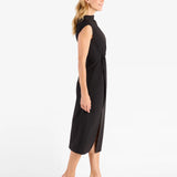 Autumn Scuba Crepe Dress | Black