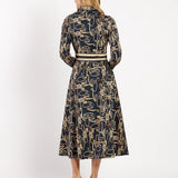 Kitty Dress | Belt Border