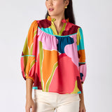 Rosie Top | Block Poppy