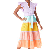 Kemble Dress | Sherbet Colorblock
