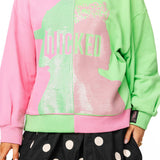 Wicked Green & Pink Sweatshirt