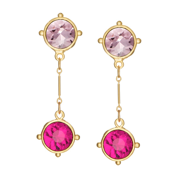 Coupe Swing Earrings | Pink Party