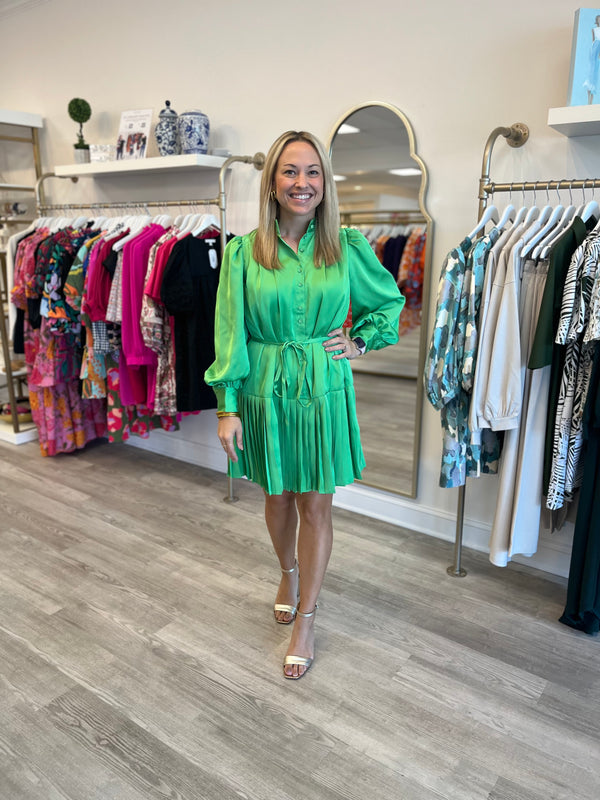 Reagan Dress | Lime