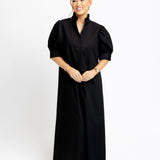 Ruffle Shirt Dress | Black
