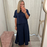 Pavilion Skirt | Navy