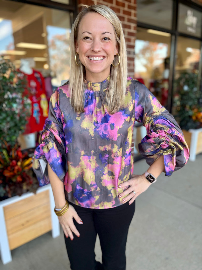 Sibyl Blouse | Blurred Floral