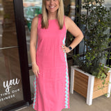 Zalia Side Stripe Maxi Dress