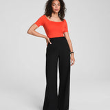 Ponte Wide Leg Pant