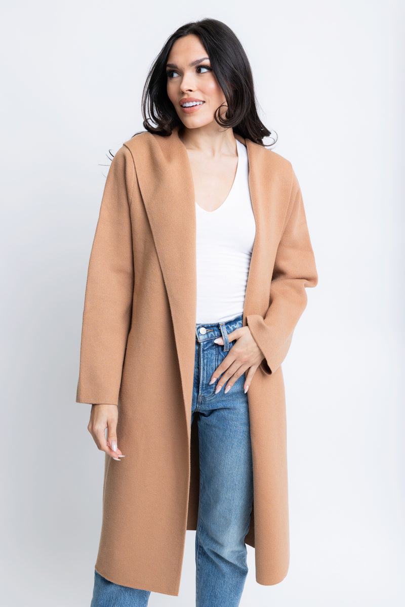 Cardigan Coat | Camel