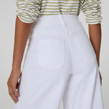 Wide Leg Crop | White