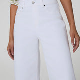 Wide Leg Crop | White