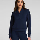 Shawl Collar Half Zip | Navy