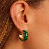 Paseo Marble Small Hoops